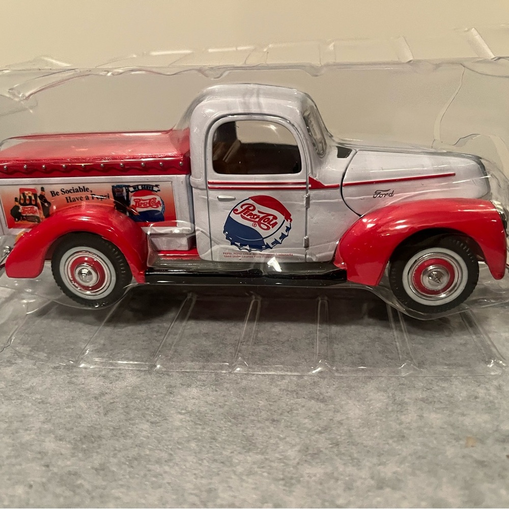 NWT Pepsi  Packaged Ford Red and White Toy Truck